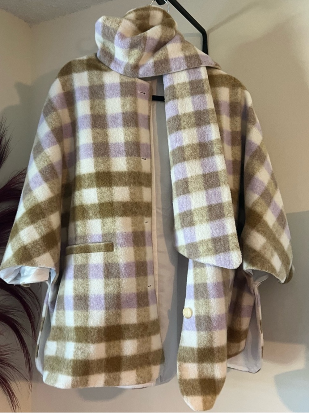 Maeve Anthropologie cape coat spring